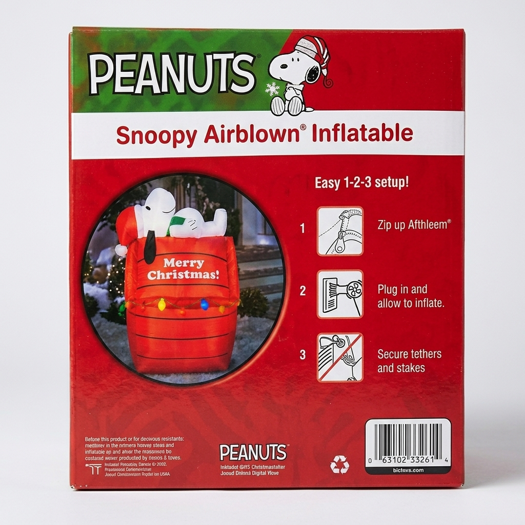 Snoopy inflable Airblown®️ Peanuts - Imagen 3